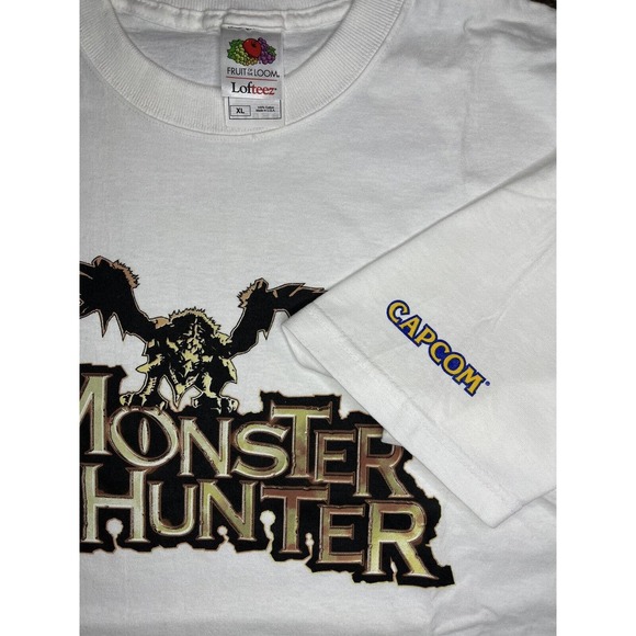 Vintage 00s Capcom Monster Hunter Video Game Promo Shirt Size XL New DS - Picture 3 of 3